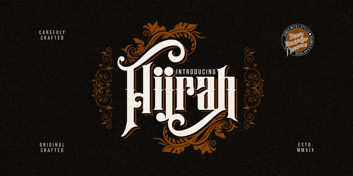 Example font Hijrah #13